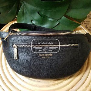 Kate Spade NWT Leila Fanny Pack Belt Bag Black